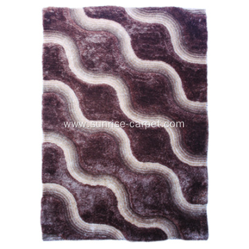 Mixed Yarn shaggy modern design carpet